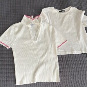 Two white tops